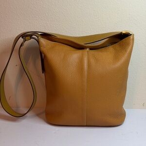 Burberrys Brown Pony-style Calfskin Leather Crossbody Shoulder Bag